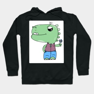 Flower Dinosaur Hoodie